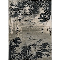 7'10" x 10'10" Silver Charcoal Eclipse Rug
