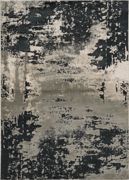 7'10" x 10'10" Silver Charcoal Eclipse Rug