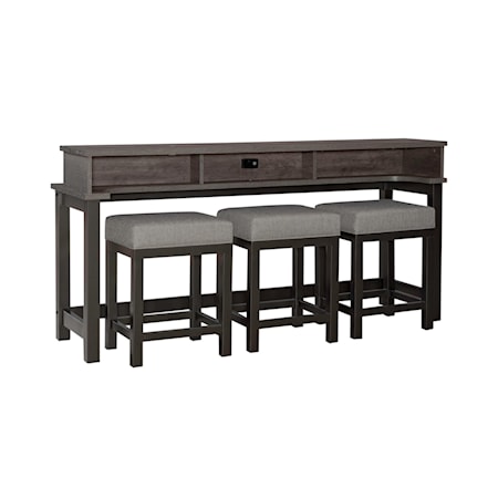 4-Piece Console Bar Table Set