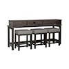Libby Tanners Creek 4-Piece Console Bar Table Set