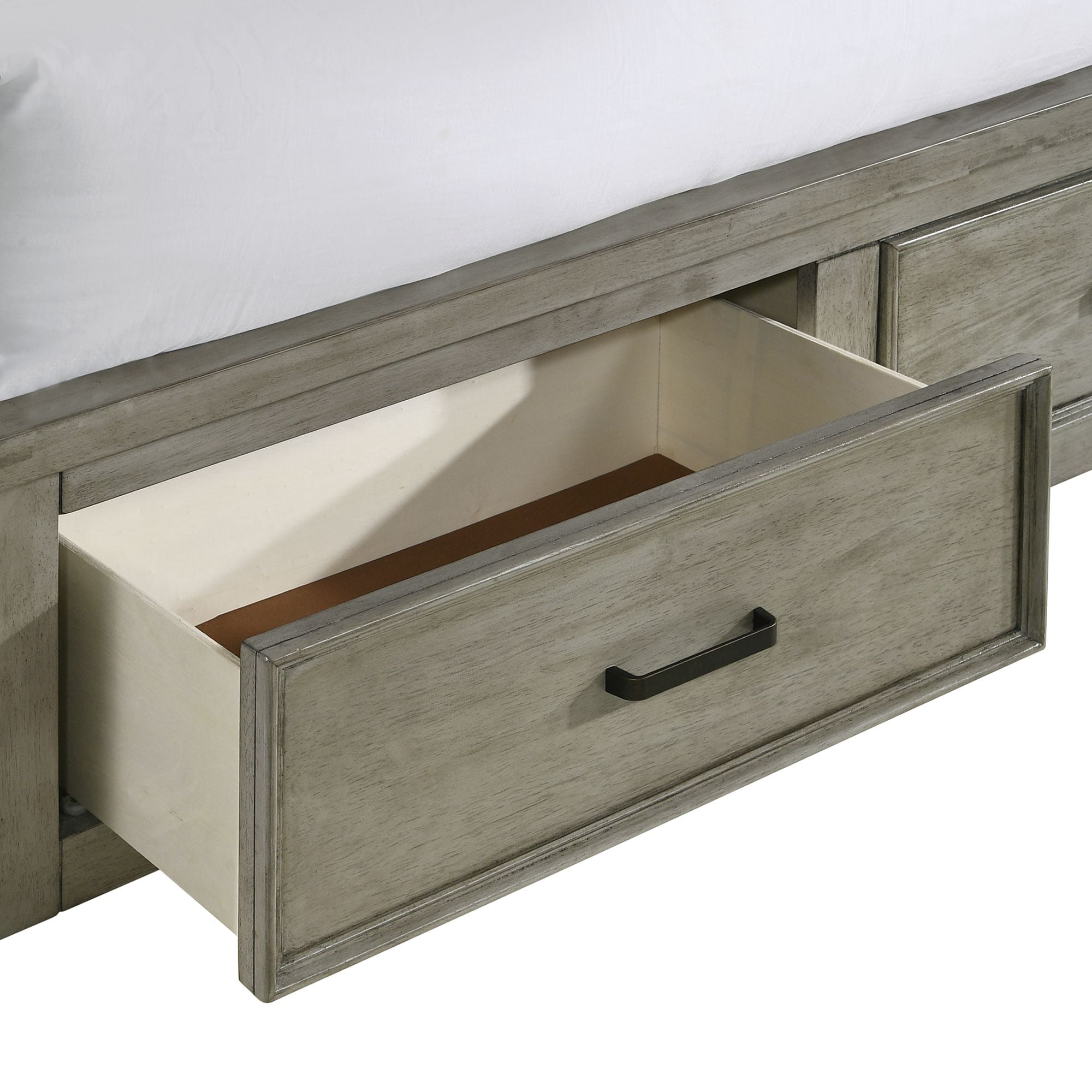 Elements International Sullivan King Panel Storage Bed