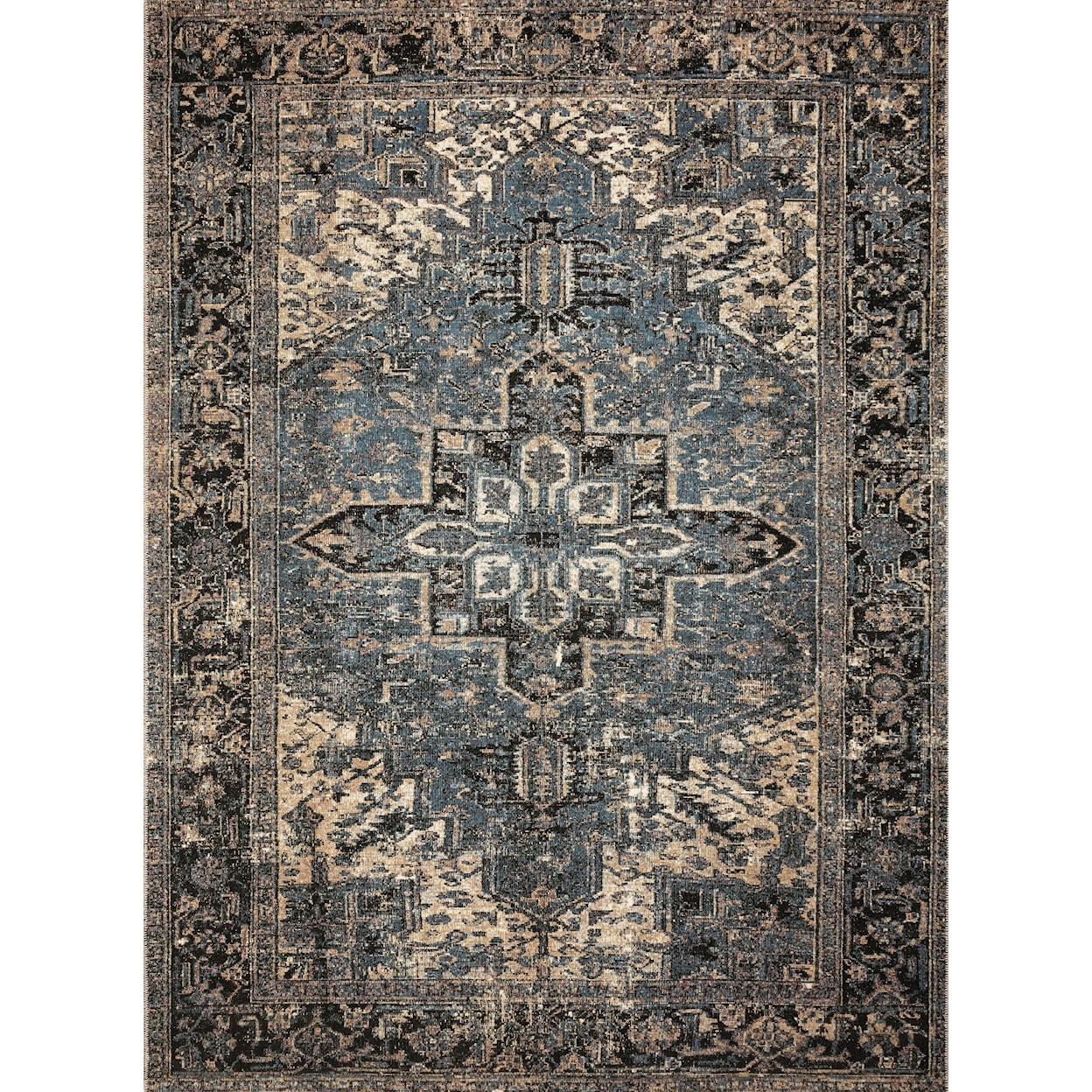 Reeds Rugs Sebastian 5'3" x 7'8" Ocean / Midnight Rug