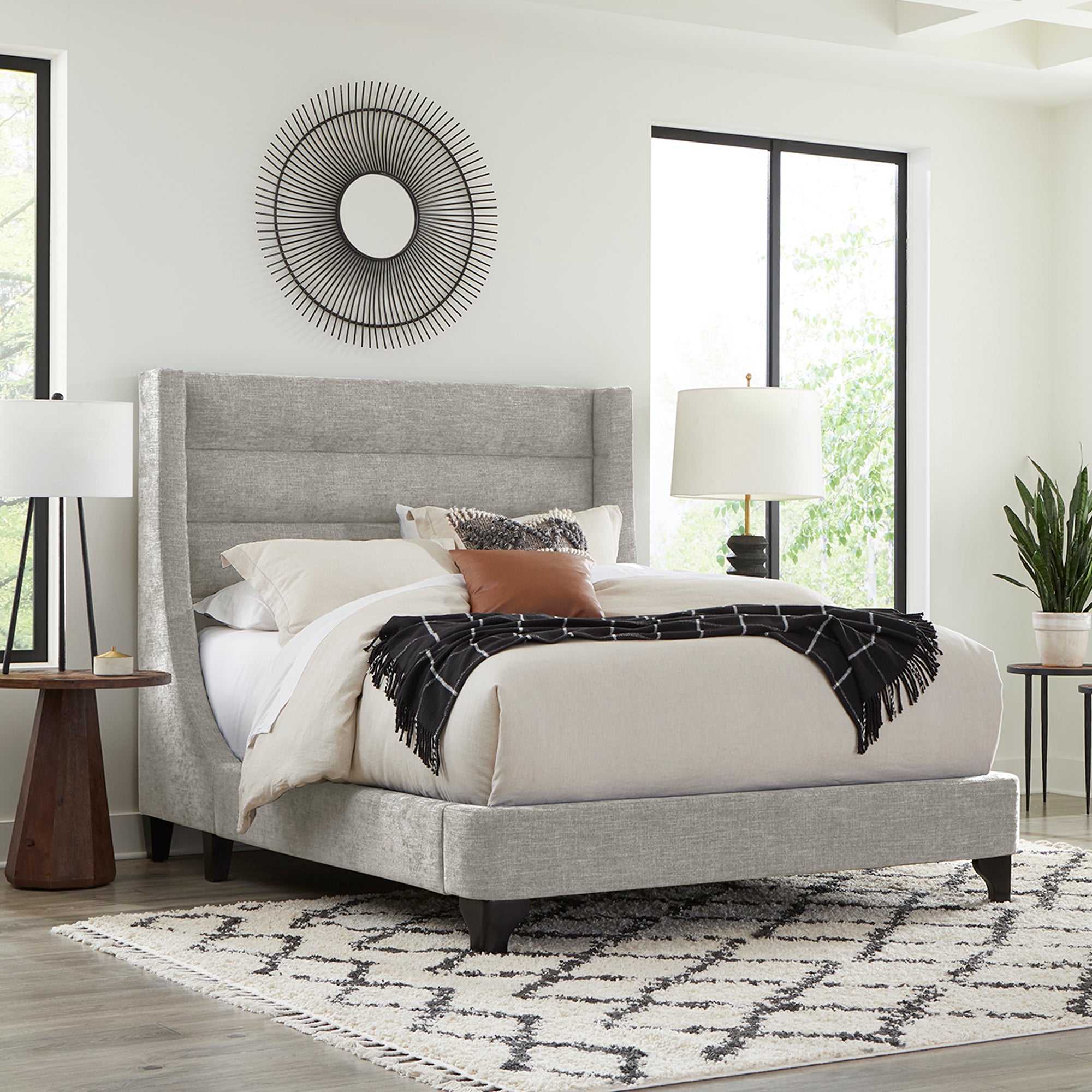 Marisol queen store upholstered bed