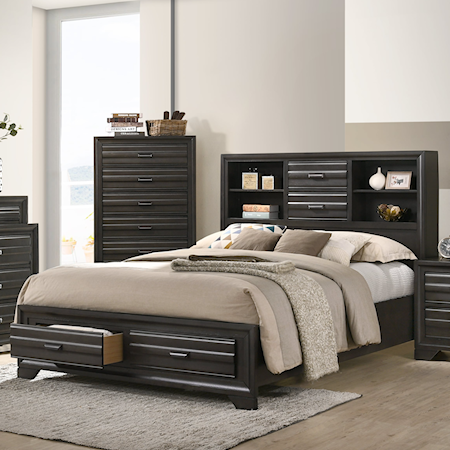 TIMMY GREY QUEEN BED |