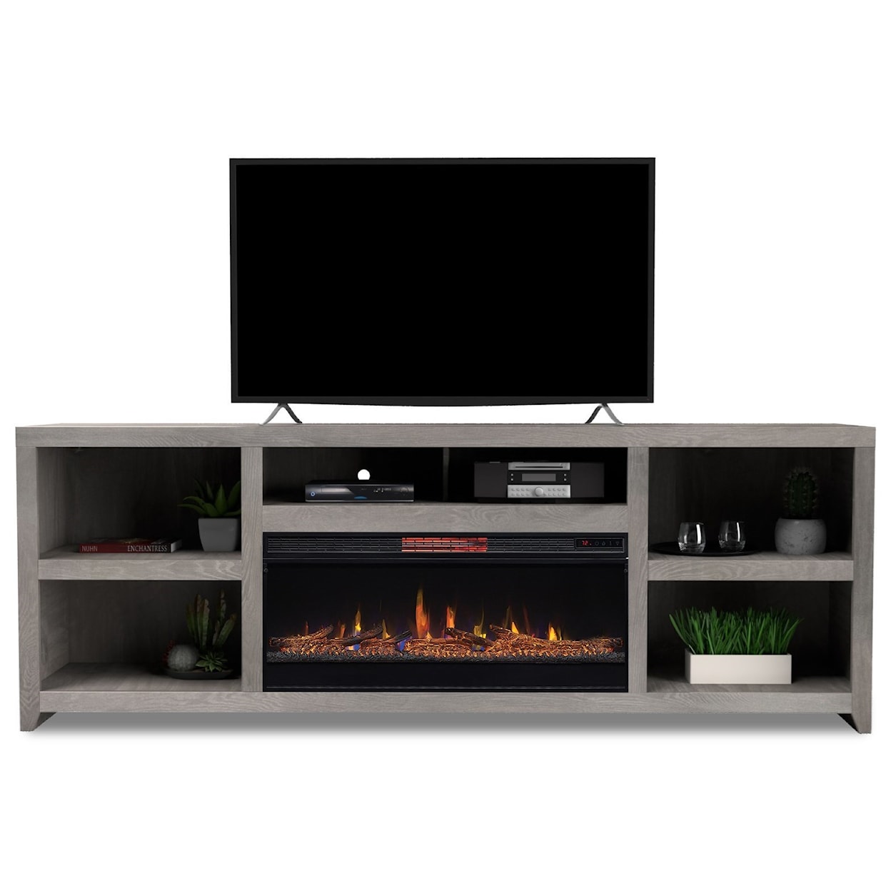 Legends Furniture Driftwood Fireplace TV Console