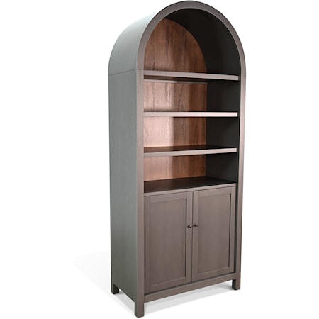 Arched Display Cabinet with Doors