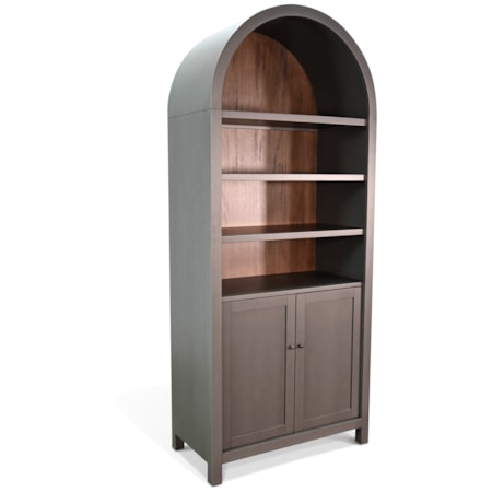 Arched Display Cabinet with Doors