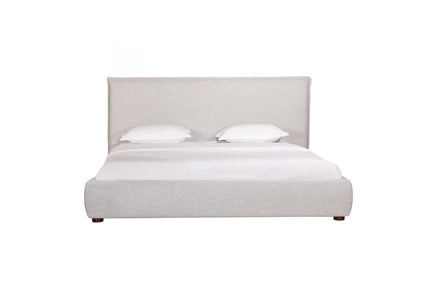 Luzon Queen Bed Light Grey by Moe's Home Collection at Stoney Creek Furniture 