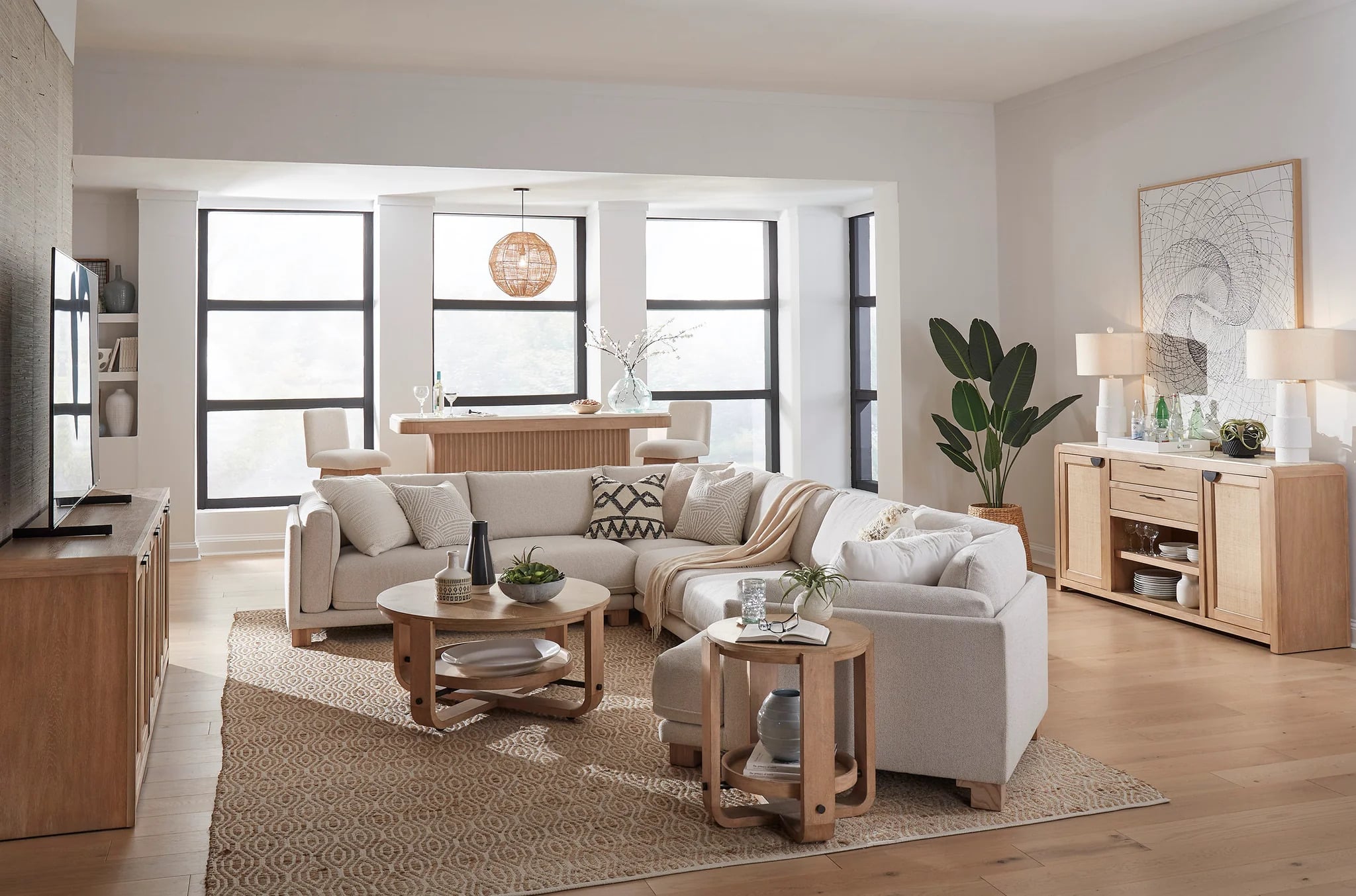 4-Piece Sectional Sofa