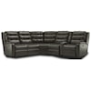 Flexsteel Arlo 6-Piece Power Headrest Reclining Sectional