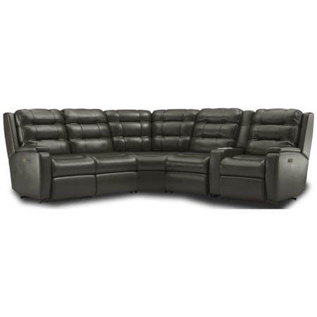 6-Piece Power Headrest Reclining Sectional