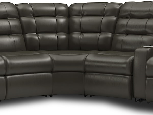 6-Pc Pwr Headrest & Lumbar Rec Sectional