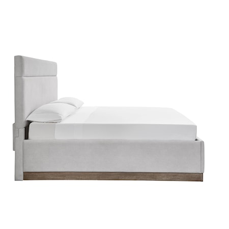 Queen Upholstered Panel Bed