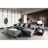 Furniture of America - FOA Lowry Sectional Sofa with Ottoman