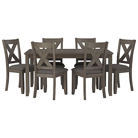 7-Piece Rectangular Dining Room Table Set