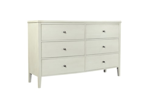 Transitional 6-Drawer Dresser with Cedar-Lined Bottom Drawers