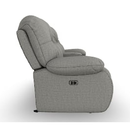 Power Rocking Reclining Console Loveseat