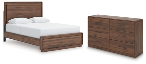 Queen Panel Bed And Dresser