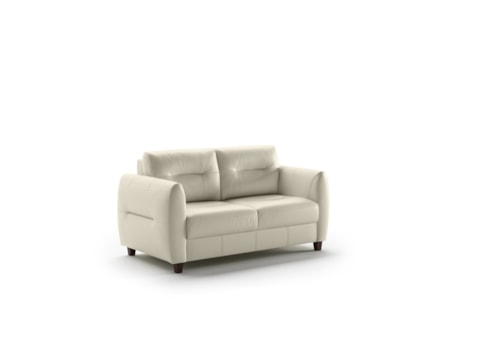 Contemporary Queen Size Loveseat Sleeper with Dual Motion Sleeper Mechanism