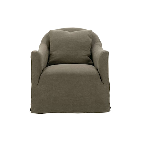 Swivel Slipcover Chair