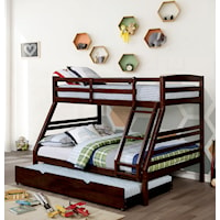 Transitional Twin/ Full Bunk Bed