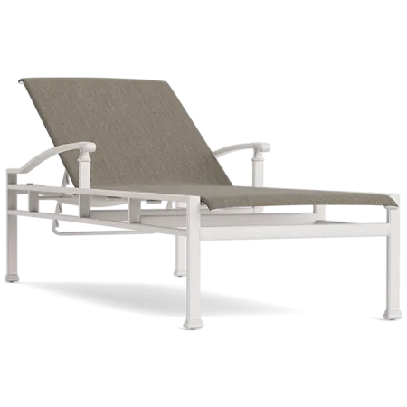 Adjustable Sling Chaise Lounge w/Armrests