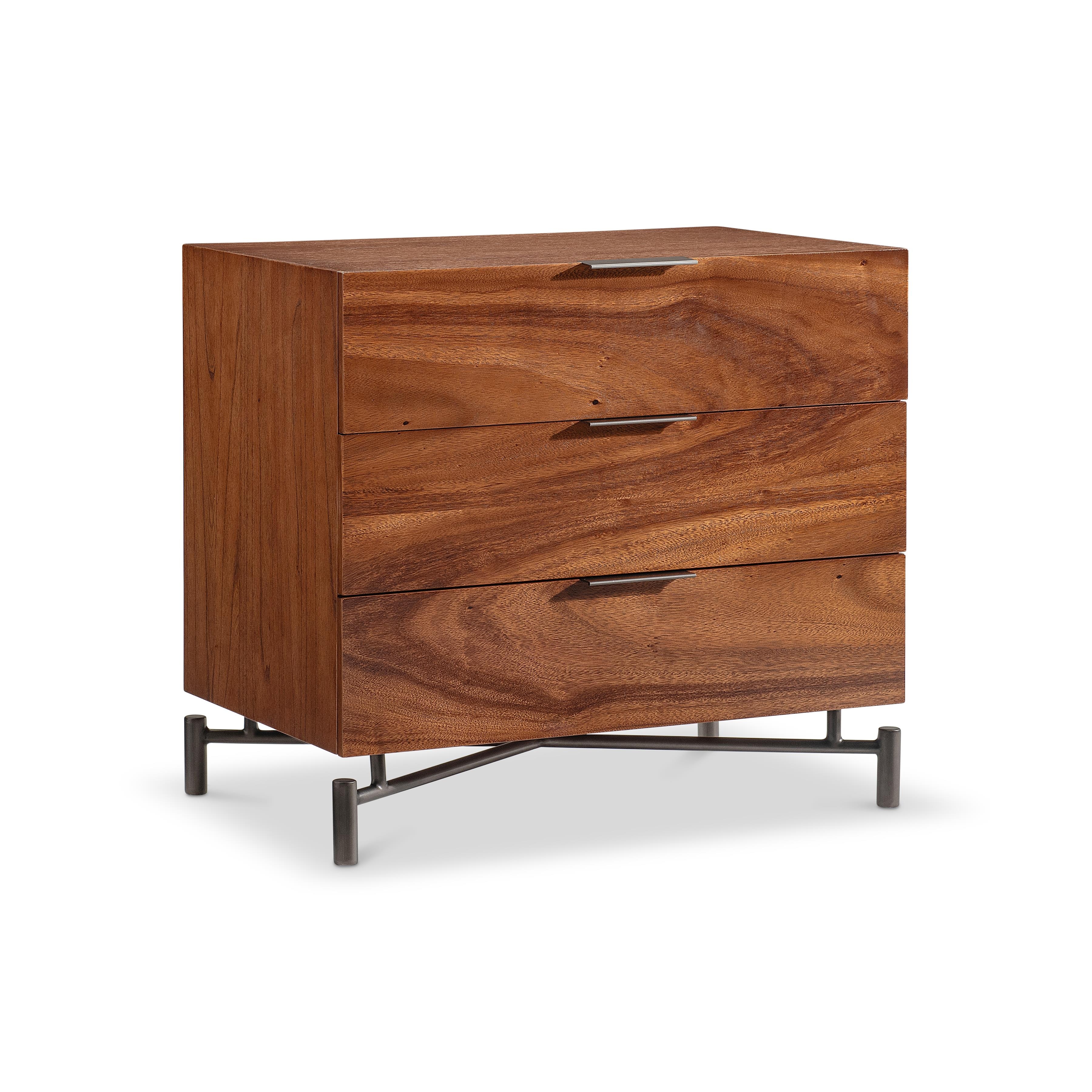 Brasea Three Drawer Nightstand