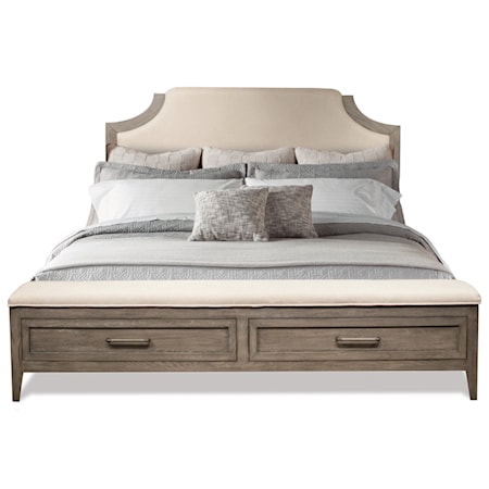 Queen Upholstered Storage Bed