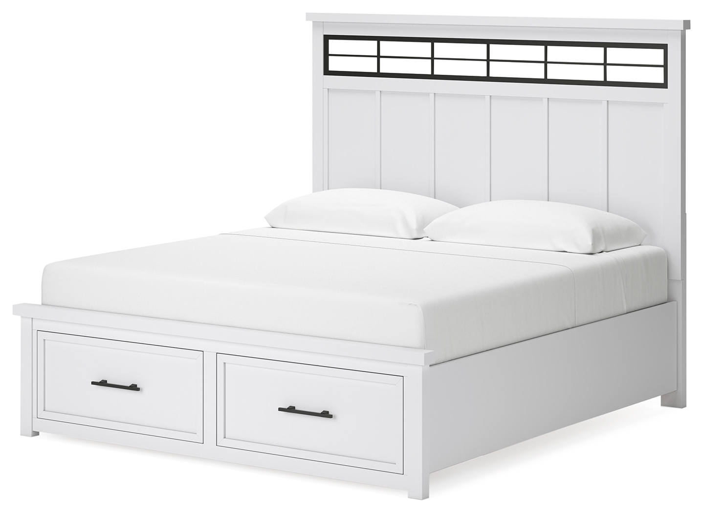 King Panel Storage Bed