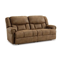 Traditional Power Reclining Sofa with Rolled Armrests