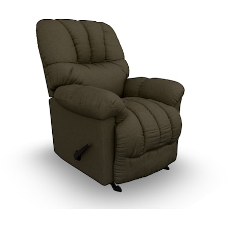 McGinnis Casual Swivel Glider Recliner with Plush Upholstered Arms