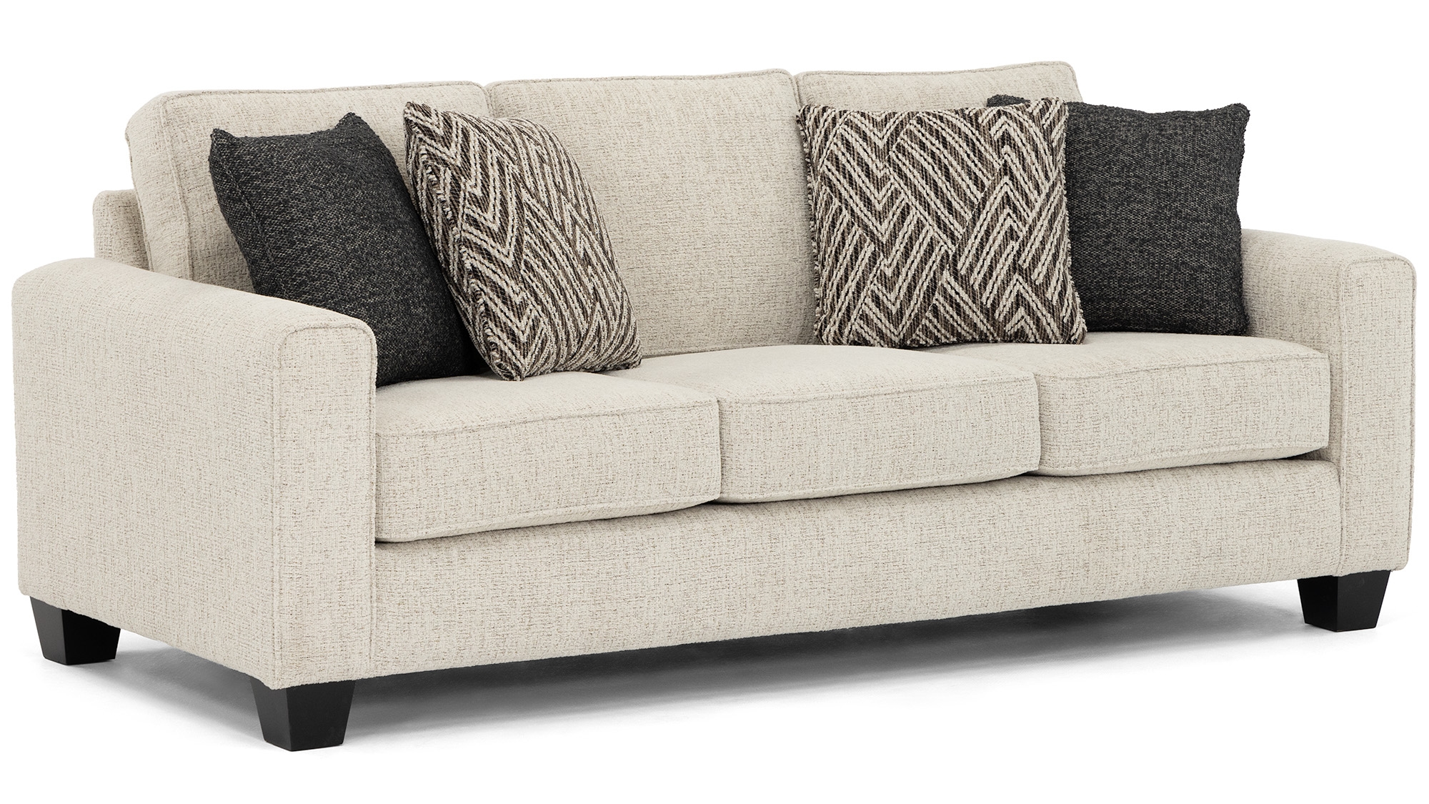 Sofa w/Tapered Block Feet