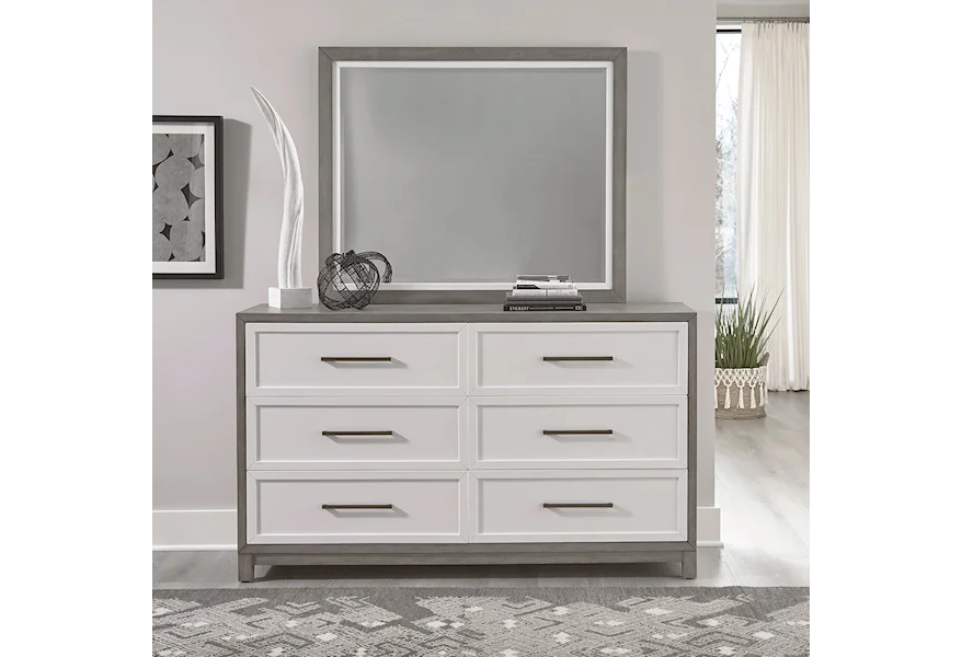 Palmetto Heights Dresser & Mirror Set  by Liberty Furniture at VanDrie Home Furnishings