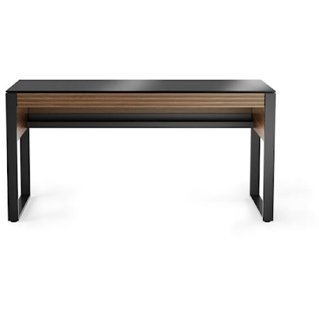 Contemporary Desk with Built-In Keyboard Drawer