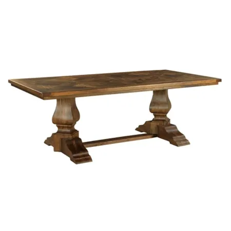 Double Pedestal Dining Table