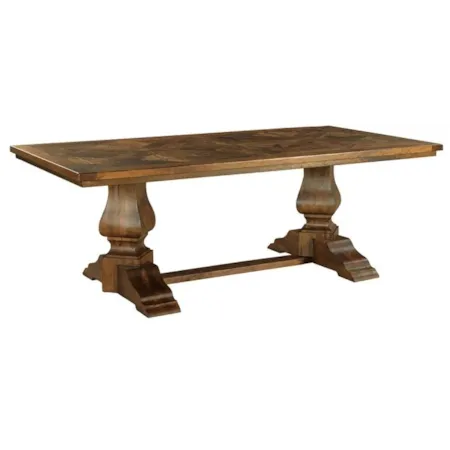 Double Pedestal Dining Table
