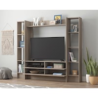 Transitional TV Credenza with Adjustable Shelves