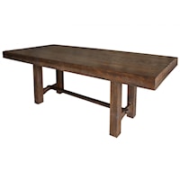 Rustic Trestle Dining Table