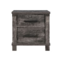 Transitional 2-Drawer Nightstand