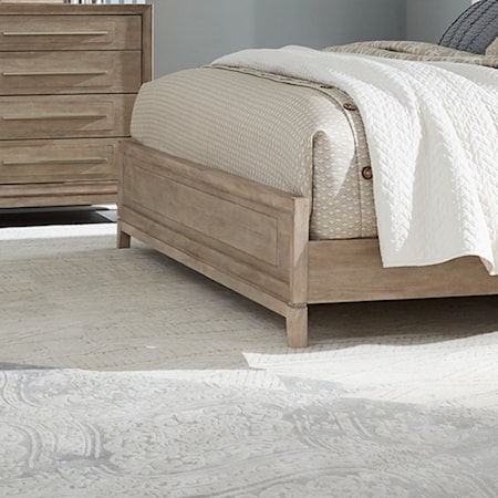 California King Upholstered Panel Bed