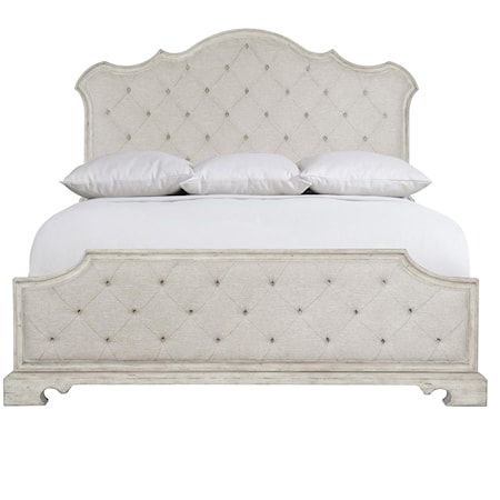 Customizable King Upholstered Panel Bed