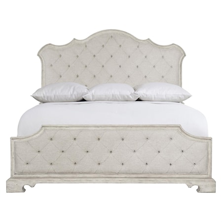 Customizable King Upholstered Panel Bed