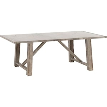 Rectangular wood table