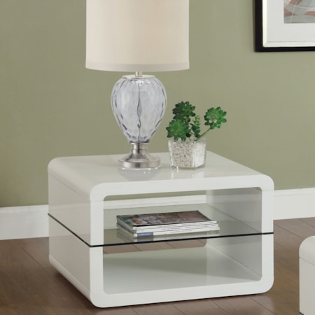 Elana 1-shelf Side End Table