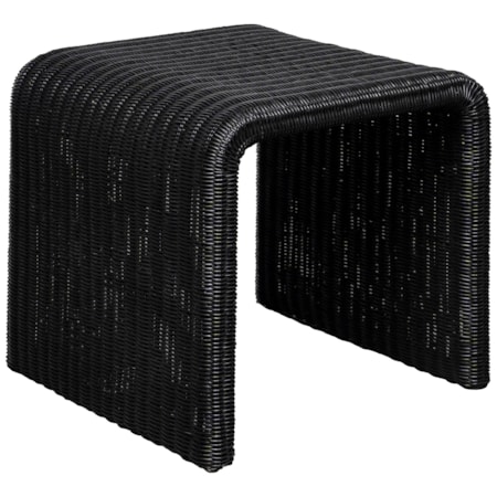 Cahya Woven Rattan End Table