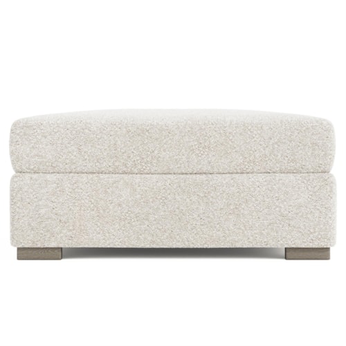 Contemporary Helena Fabric Bumper Ottoman