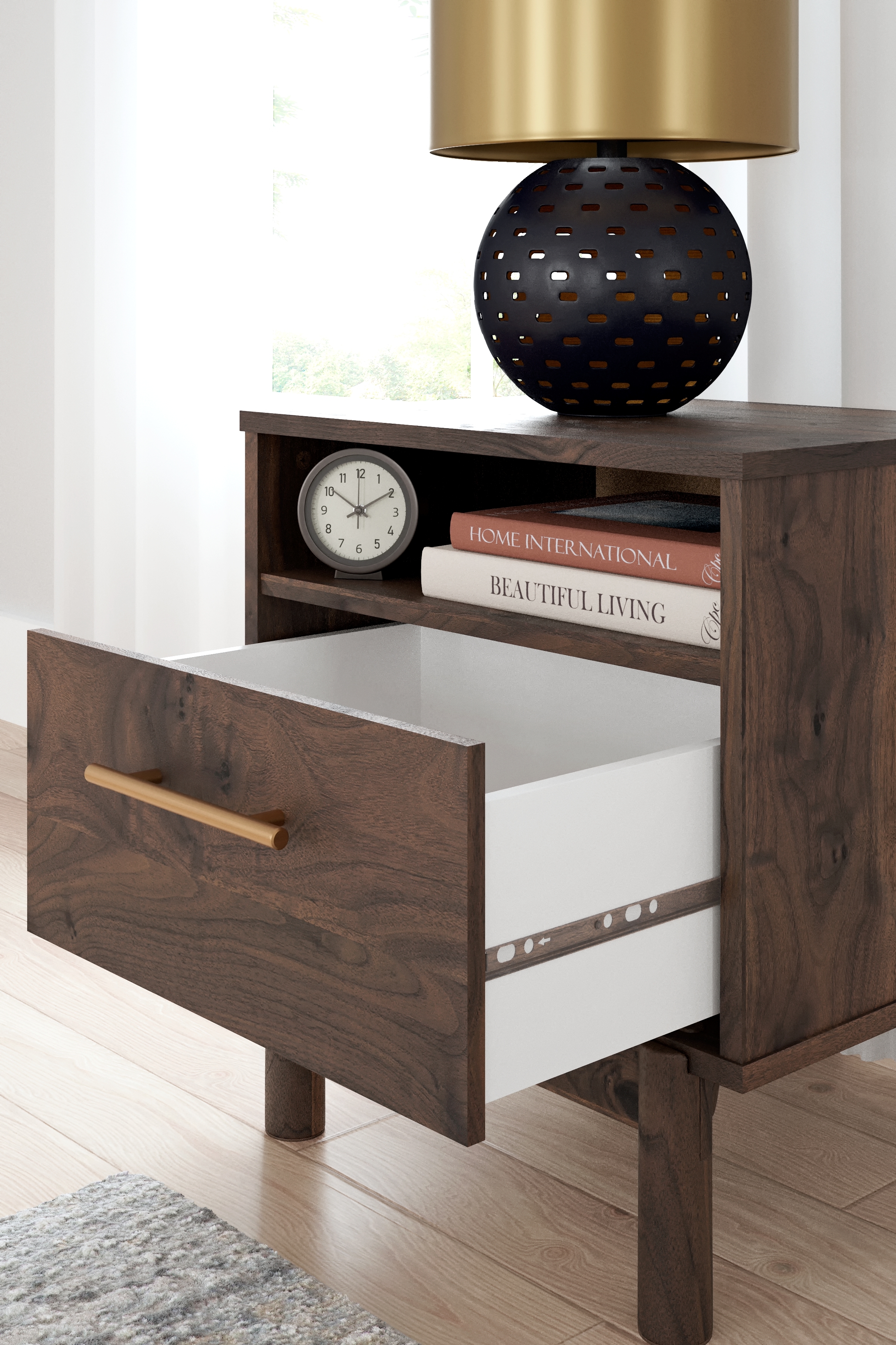 Ashley Signature Design Calverson 1-Drawer Nightstand