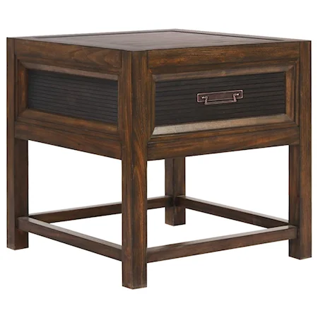 Contemporary End Table with Drawer