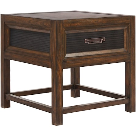 Contemporary End Table with Drawer