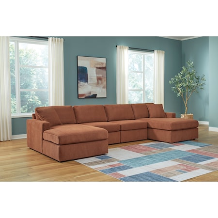 4-Piece Double Chaise Sectional